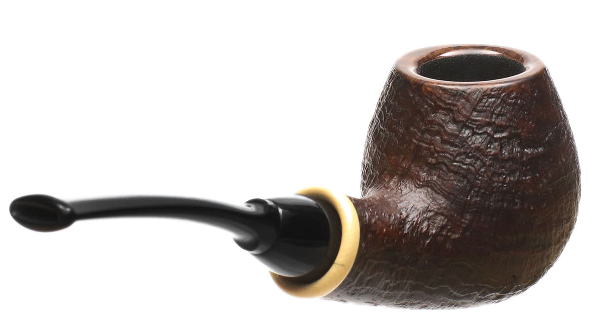Wolfgang Becker Sandblasted Bent Egg with Mammoth (Double Wolf Paw)