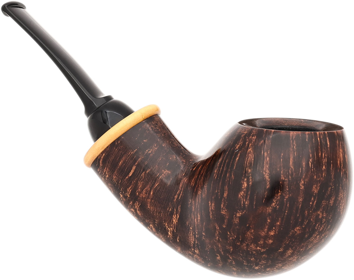 Wolfgang Becker Smooth Bent Egg with Boxwood (Double Wolf Paw)