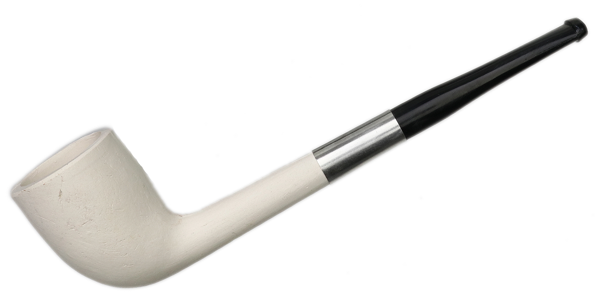 Clay Pipes Billiard with Black Stem