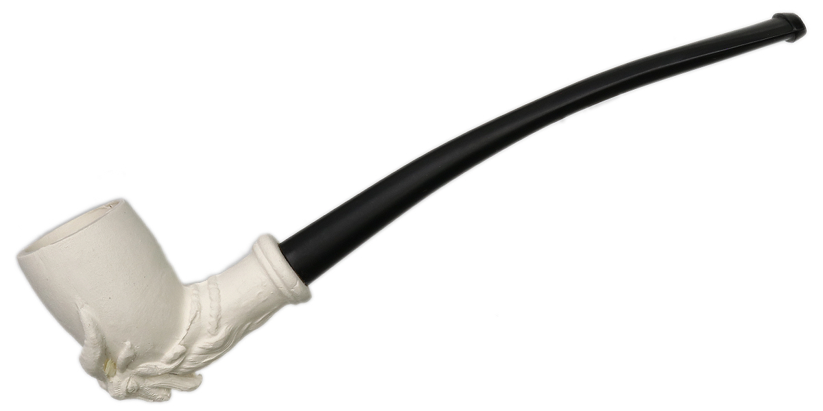 Clay Pipes Goat Bent Billiard with Stem