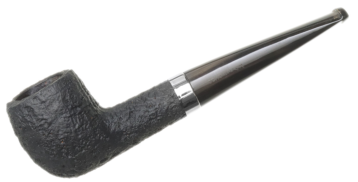 Clay Pipes Retro Briar Sandblasted Apple with Horn Stem