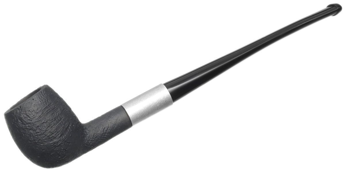 Clay Pipes Retro Briar Medium Sandblasted Billiard Churchwarden