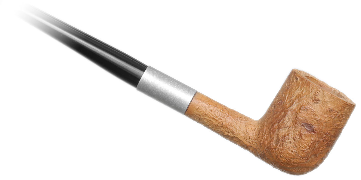 Clay Pipes Basic Briar Medium Billiard Churchwarden with Aluminum (9mm)