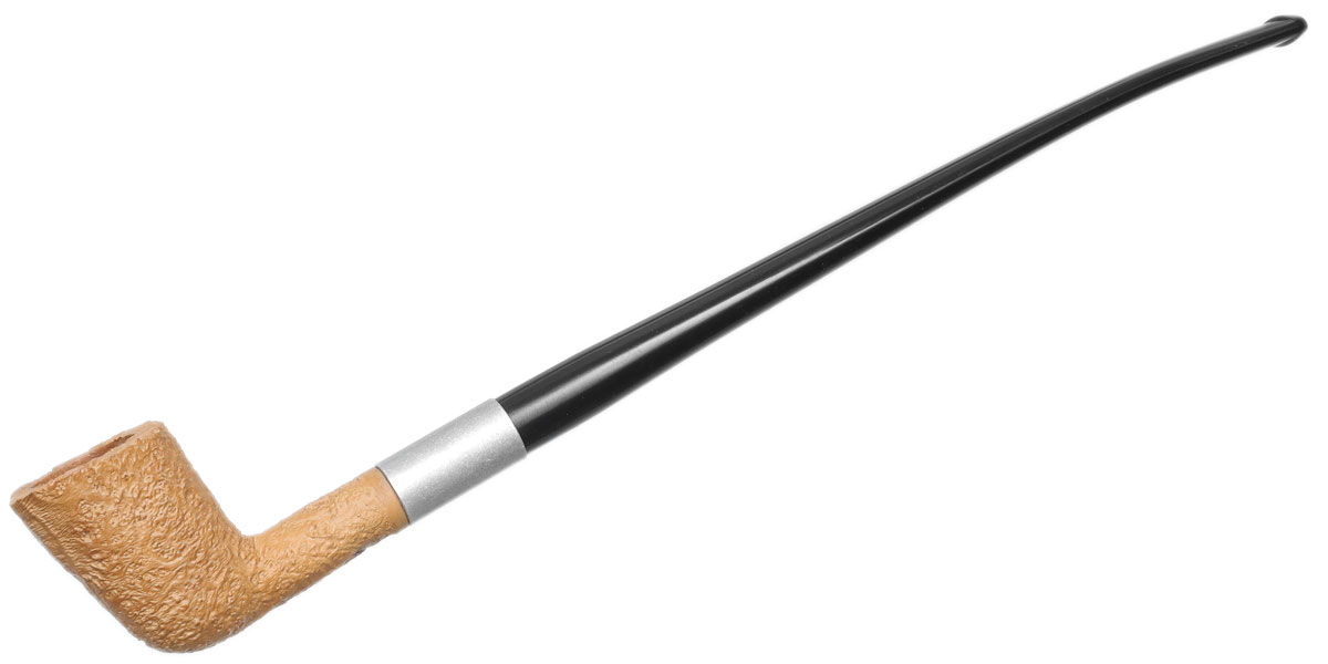 Clay Pipes Basic Briar Medium Dublin Churchwarden with Aluminum (9mm)