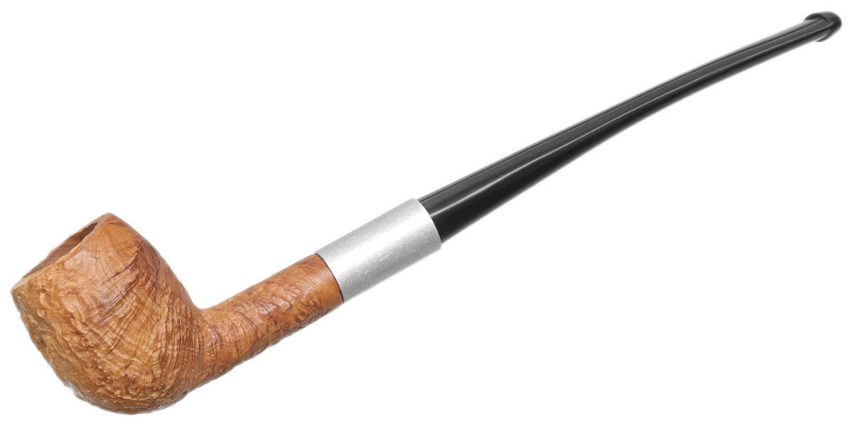 Clay Pipes Basic Briar Medium Billiard Churchwarden with Aluminum