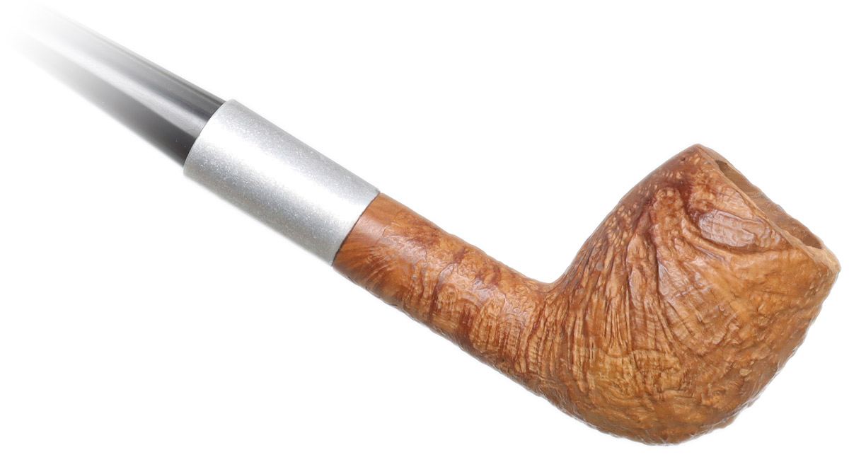 Clay Pipes Basic Briar Medium Billiard Churchwarden with Aluminum