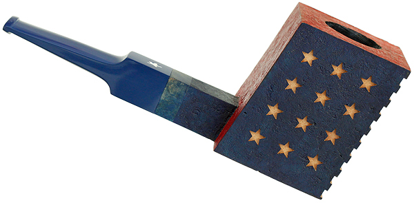 Werner Mummert Sandblasted De Stijl American Flag Poker