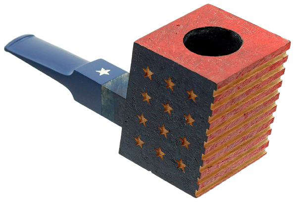 Werner Mummert Sandblasted De Stijl American Flag Poker