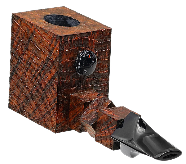 Werner Mummert Sandblasted Paneled Poker with Thermometer