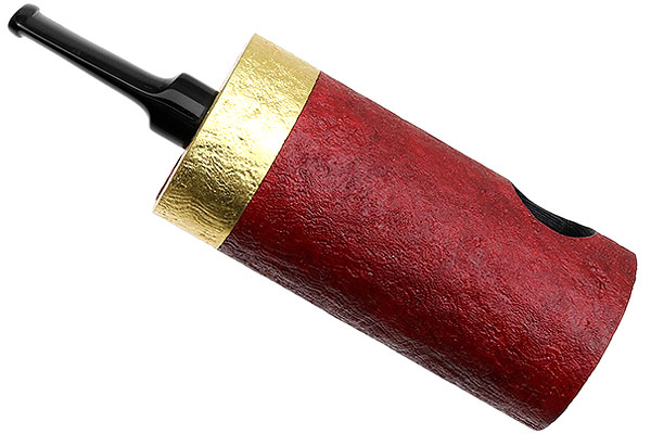 Werner Mummert Sandblasted Gold Plated Reverse Calabash Barrel