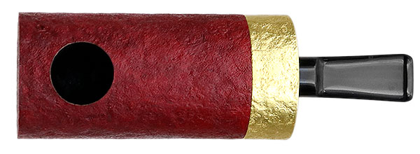 Werner Mummert Sandblasted Gold Plated Reverse Calabash Barrel