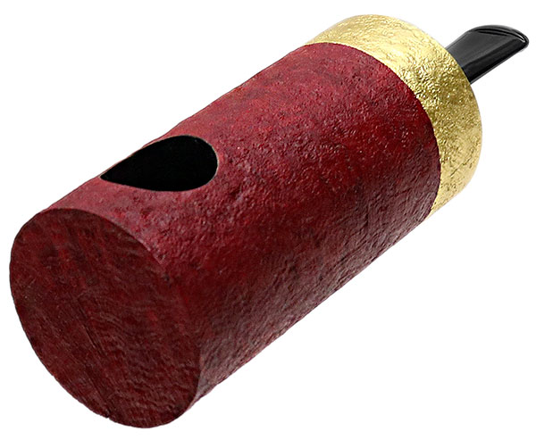 Werner Mummert Sandblasted Gold Plated Reverse Calabash Barrel
