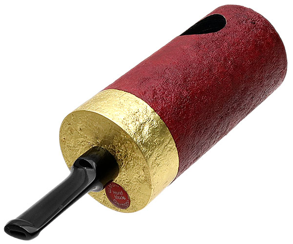 Werner Mummert Sandblasted Gold Plated Reverse Calabash Barrel