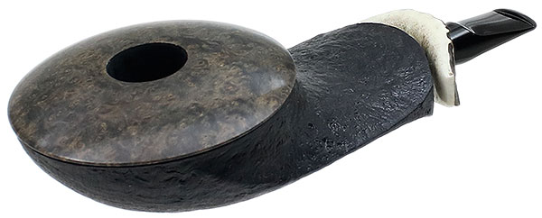 Werner Mummert Partially Sandblasted Strawberry Wood Eskimo with Elk Antler