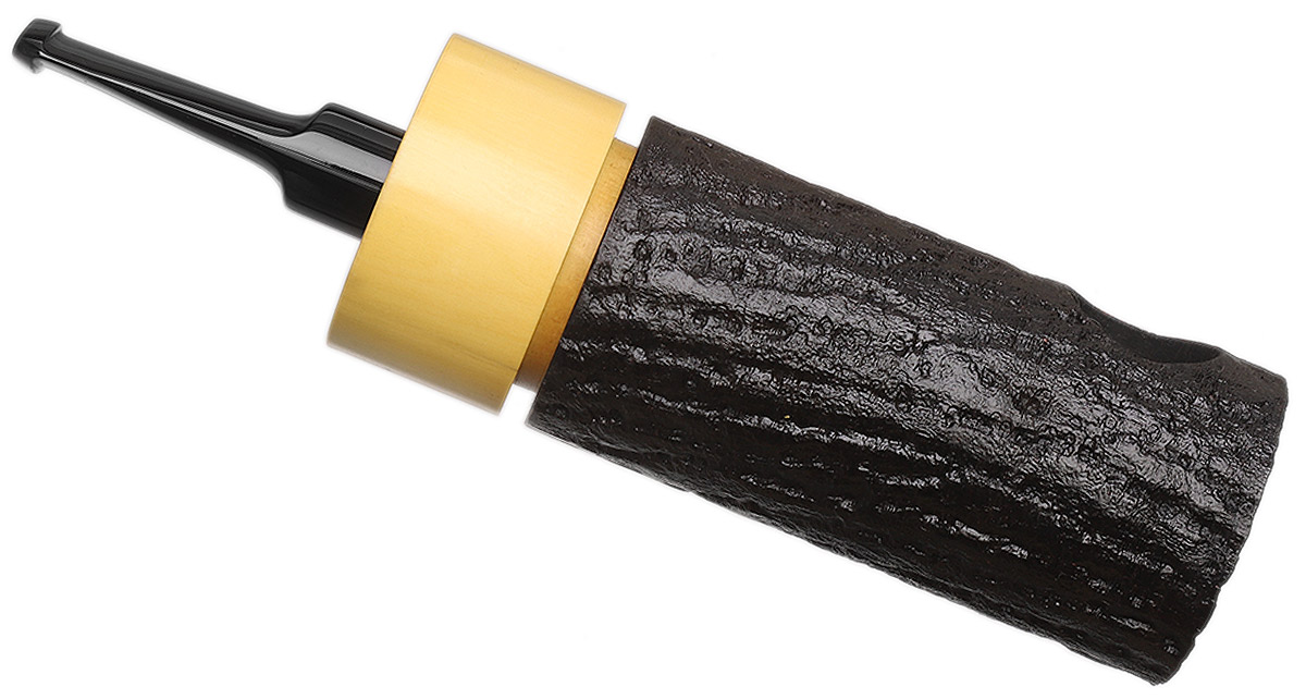 Werner Mummert Sandblasted Reverse Calabash Barrel with Boxwood