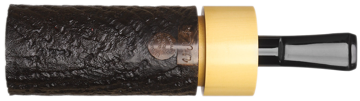 Werner Mummert Sandblasted Reverse Calabash Barrel with Boxwood