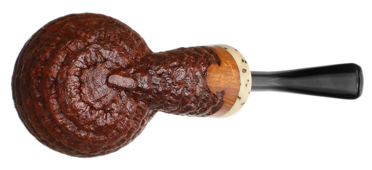 Werner Mummert Sandblasted Bent Brandy with Tagua Nut