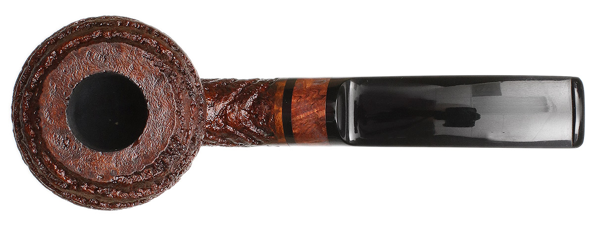 Werner Mummert Sandblasted Bent Apple with Amboyna Burl