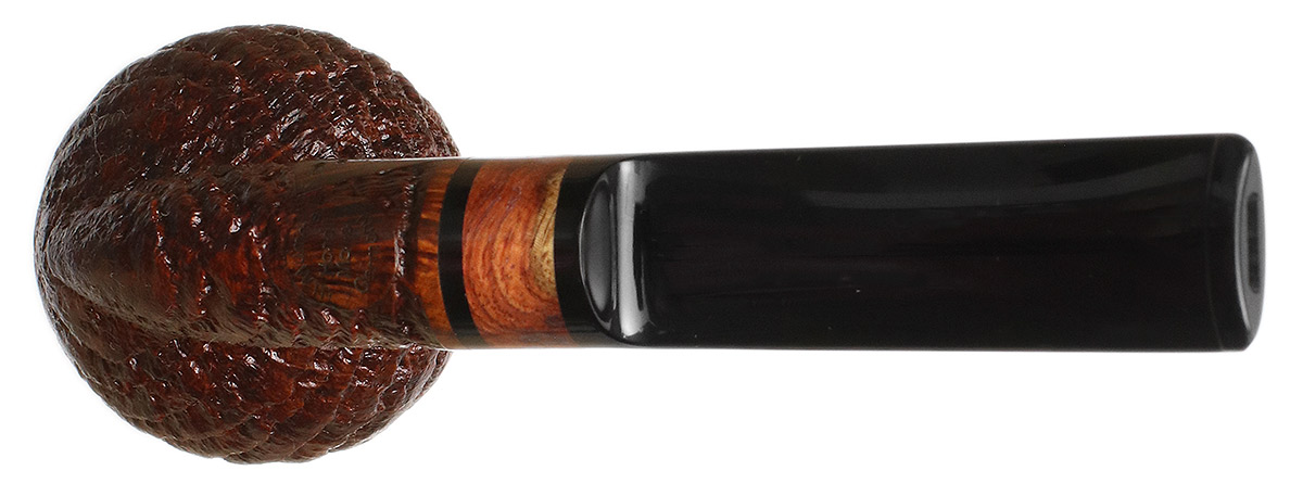 Werner Mummert Sandblasted Bent Apple with Amboyna Burl