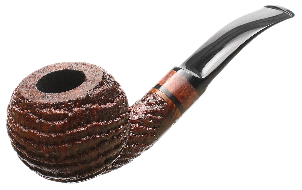 Werner Mummert Sandblasted Bent Apple with Amboyna Burl
