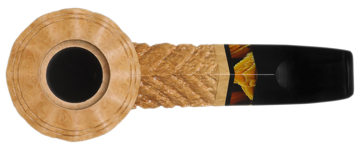 Werner Mummert Partially Sandblasted Bulldog with Polymerized Corn Leaves and Cap