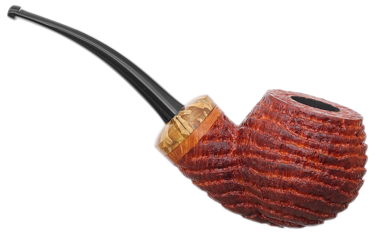 Werner Mummert Sandblasted Bent Apple with Polymerized Corn Leaves
