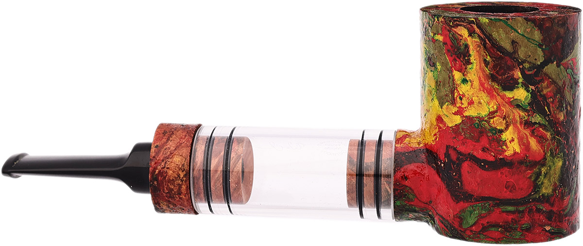 Werner Mummert Sandblasted Reverse Calabash Deco Poker