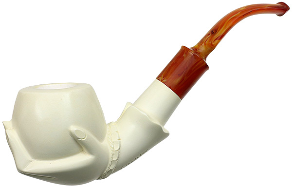 AKB Meerschaum Carved Hand Holding Egg (with Case)