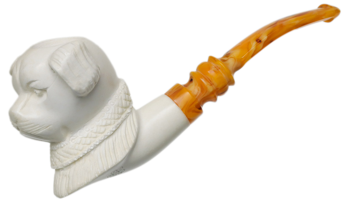 barking dog pipe tobacco Special Smoking Carved and Signed by Master Carver Ismail Ozel in Velvet Chest Junkyard Dawg 2oz Pipe Tobacco