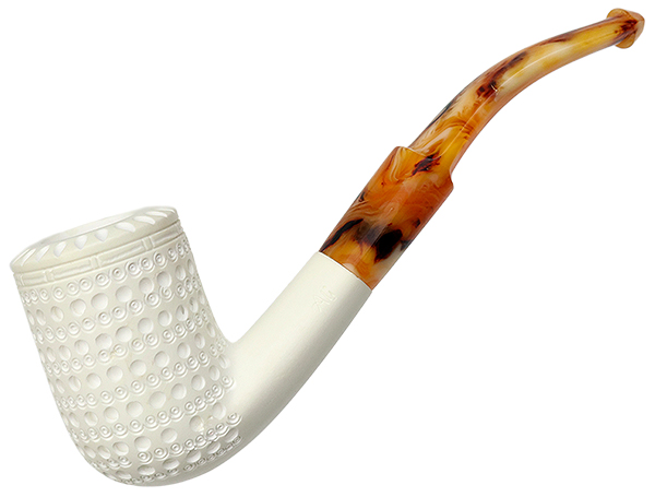 AKB Meerschaum Lattice Bent Billiard (with Case)
