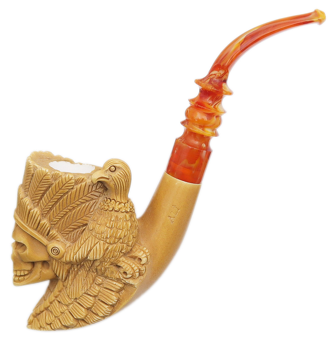 indian tobacco pipe Plains Tobacco Pipe with Carrying Pouch