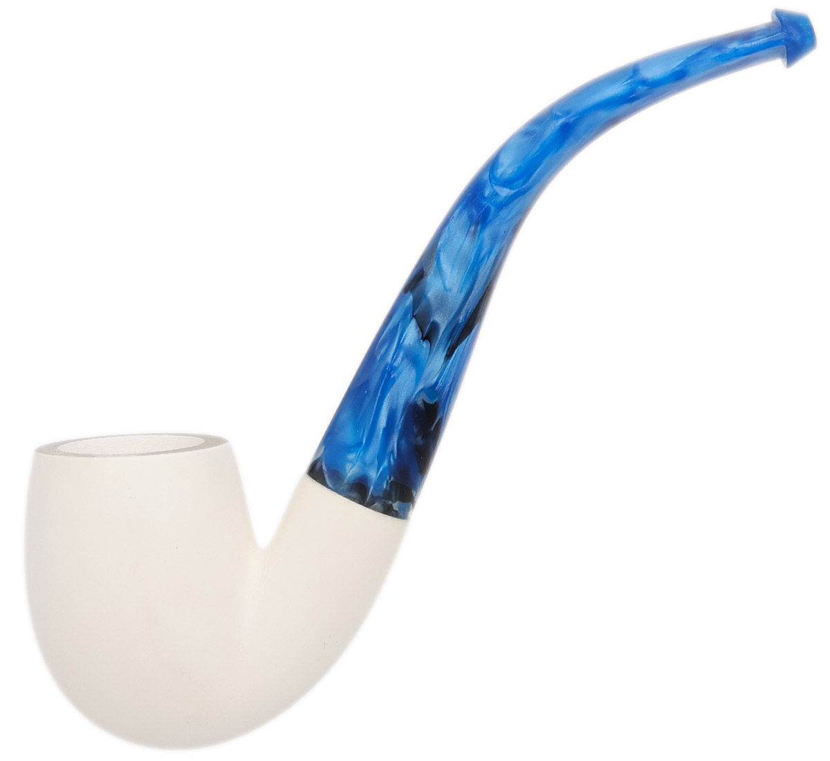 AKB Meerschaum Smooth Bent Billiard