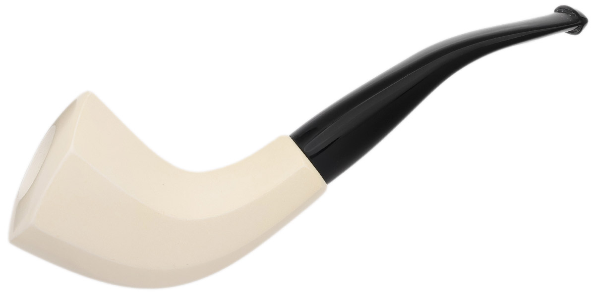 AKB Meerschaum Smooth Paneled Horn (with Case)