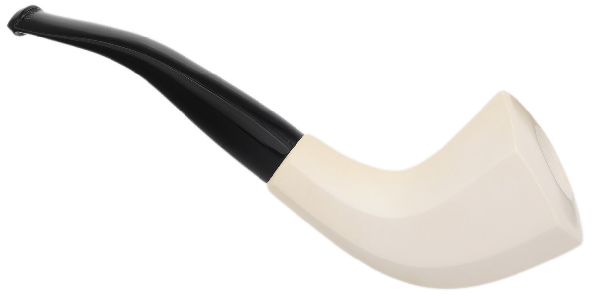 AKB Meerschaum Smooth Paneled Horn (with Case)