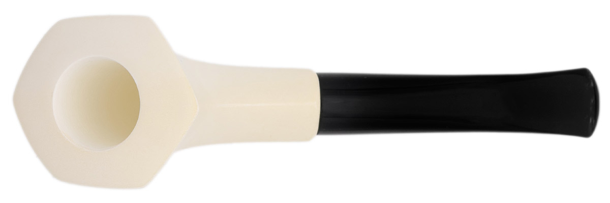 AKB Meerschaum Smooth Paneled Horn (with Case)