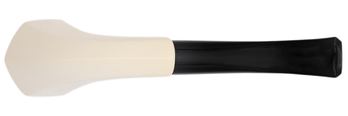 AKB Meerschaum Smooth Paneled Horn (with Case)