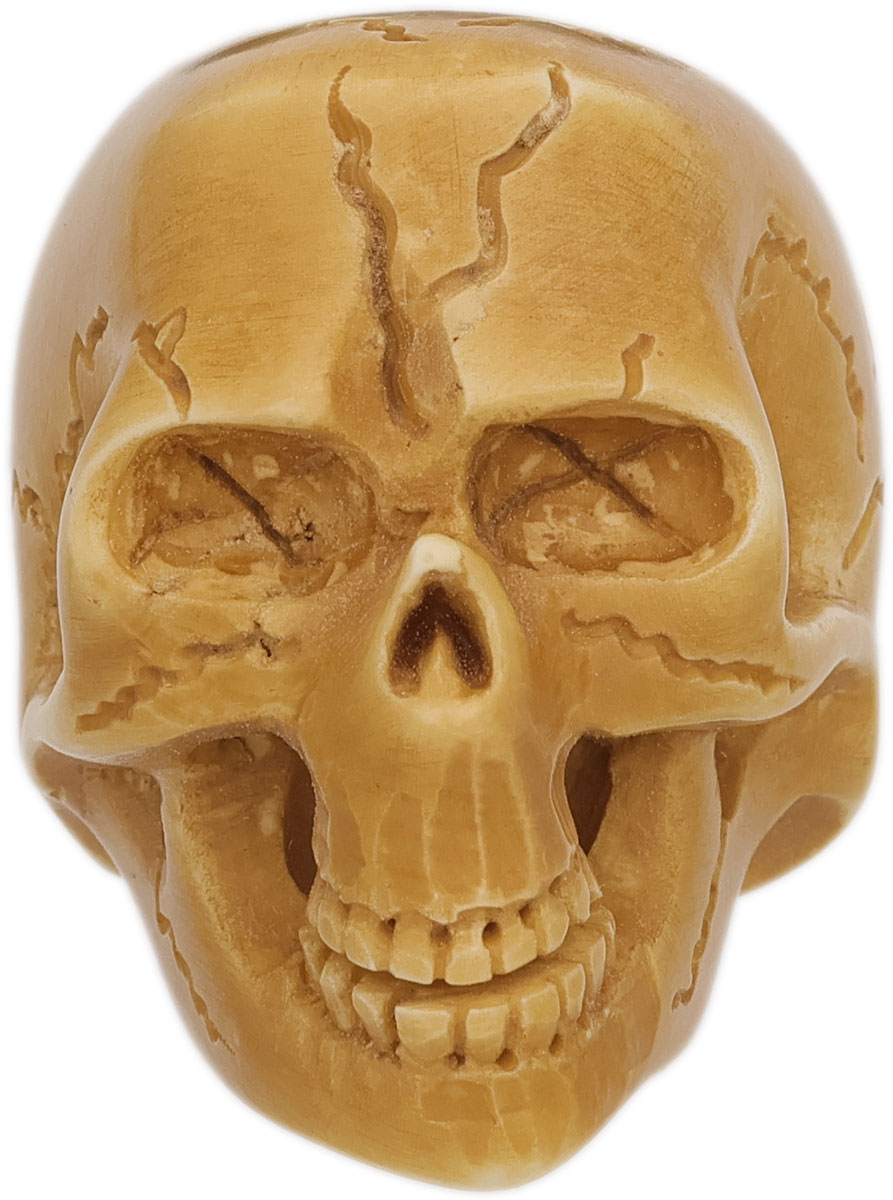AKB Meerschaum Carved Skull (with Case)