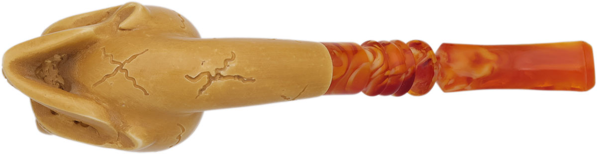 AKB Meerschaum Carved Skull (with Case)
