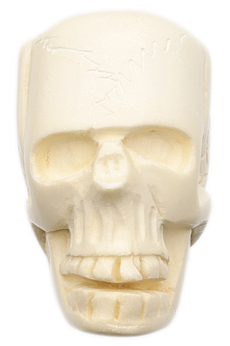 AKB Meerschaum Carved Skull with Wings (with Case)