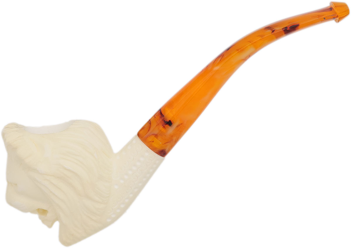 AKB Meerschaum Carved Lion (with Case)