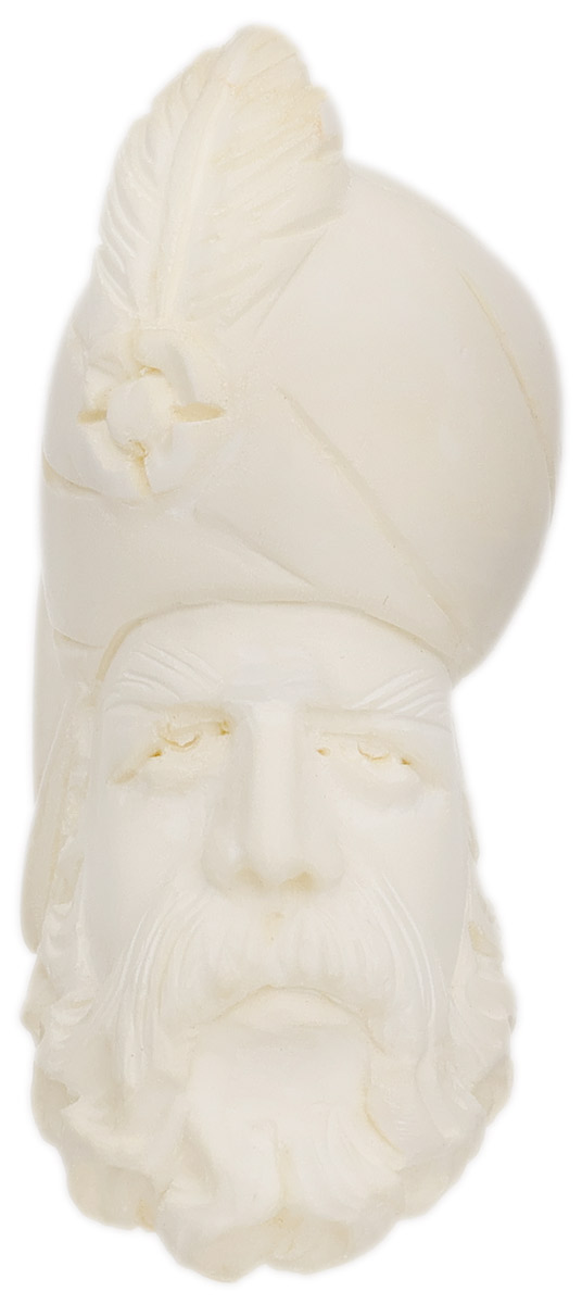 AKB Meerschaum Carved Bearded Man with Hat (with Case)