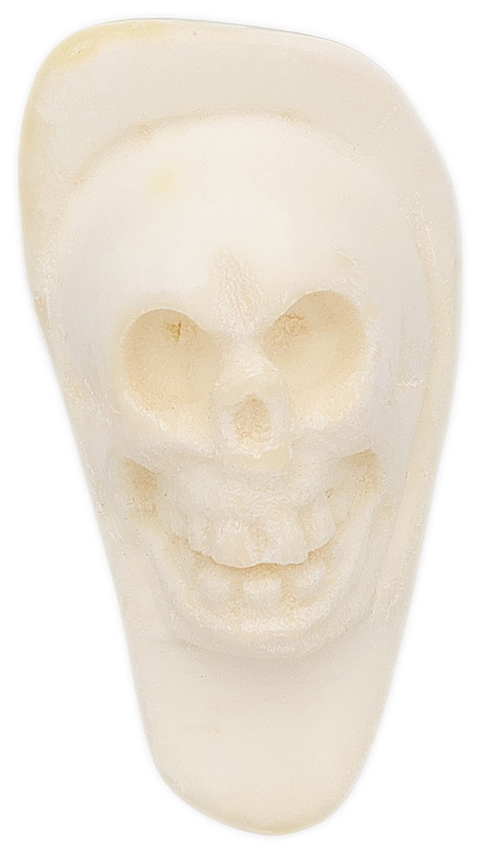 AKB Meerschaum Carved Hooded Skull (with Case)