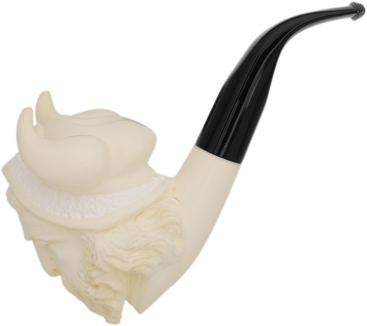 AKB Meerschaum Carved Viking (with Case)