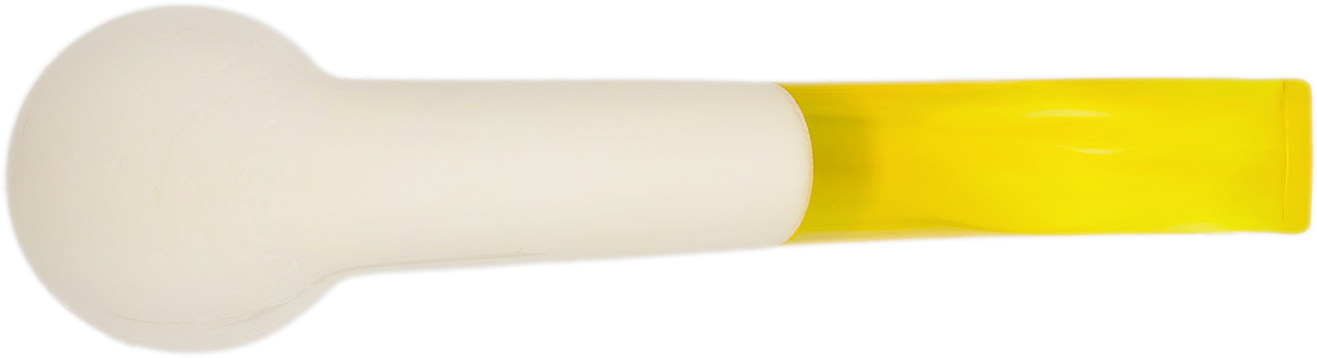 AKB Meerschaum Spot Carved Bent Billiard (with Case)