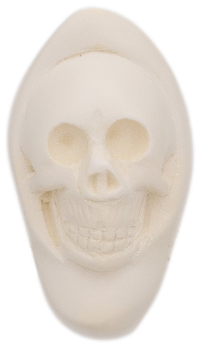 AKB Meerschaum Carved Hooded Skull (with Case)