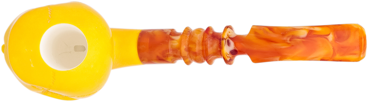 AKB Meerschaum Spot Carved Skull (Kenan) (with Case)