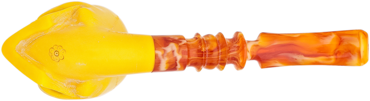 AKB Meerschaum Spot Carved Skull (Kenan) (with Case)