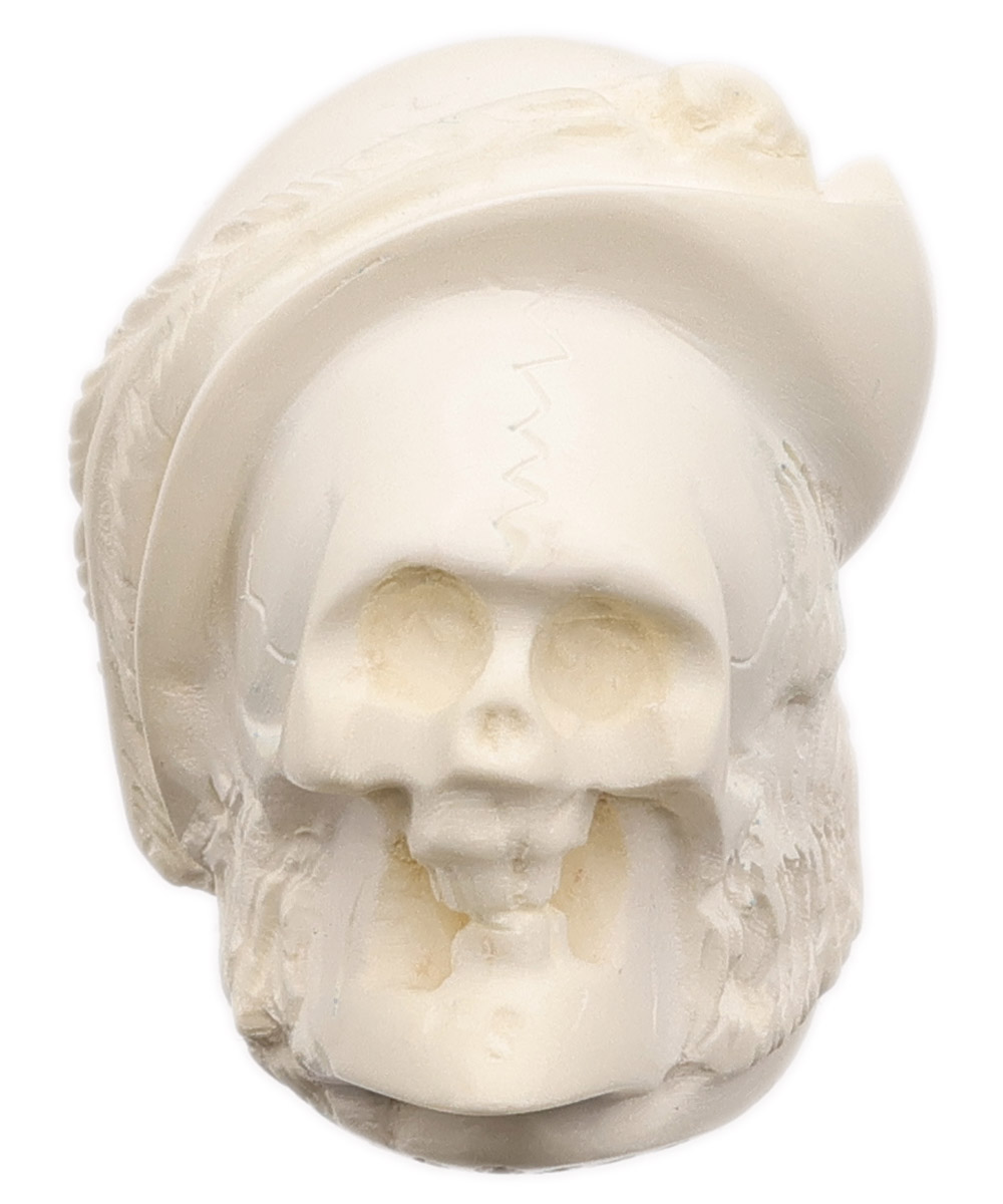 AKB Meerschaum Carved Conquistador Skull (with Case)