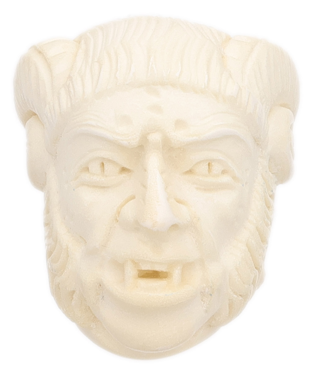 AKB Meerschaum Carved Satyr (Selver) (with Case)