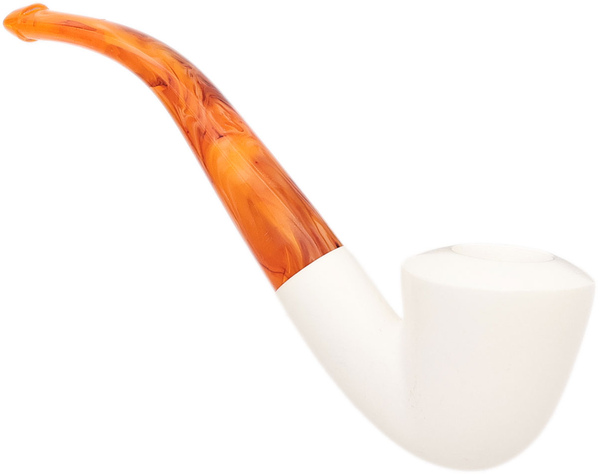 AKB Meerschaum Smooth Bent Dublin (with Case)